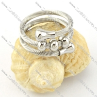 Stainless Steel Rope Ring -r000575