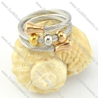Stainless Steel Rope Ring -r000577