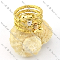 Stainless Steel Rope Ring -r000579