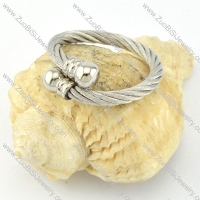 Stainless Steel Rope Ring -r000580