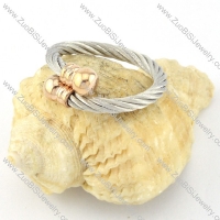 Stainless Steel Rope Ring -r000582