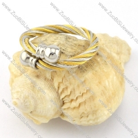 Stainless Steel Rope Ring -r000584