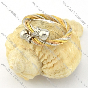 Stainless Steel Rope Ring -r000585