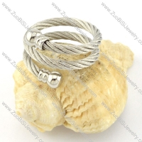 Stainless Steel Rope Ring -r000588