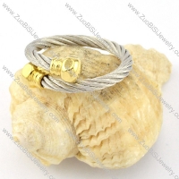 Stainless Steel Rope Ring -r000593
