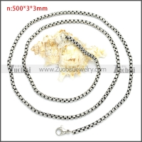 Stainless Steel Chain Neckalce n003088SHW3