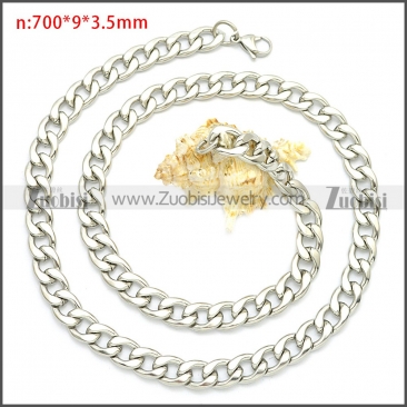 Stainless Steel Chain Neckalce n003091SW9
